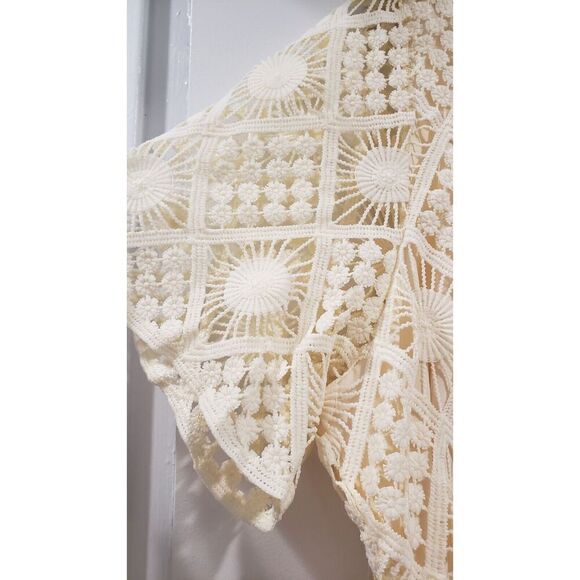 City Chic‎ Crochet Vibes Dress Cream in Cream Size XXL(24W) NWT Boho Beach Lace - Picture 6 of 6